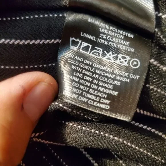 I.AM. GIA Black Havena Pinstripe Jacket Size XXS NWT - Picture 9 of 9